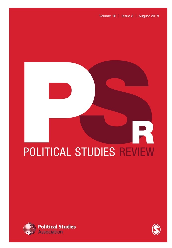 《政治研究評論》是英國政治學會的4大旗艦刊物之一，在歐洲政治學學術界極具分量，圖為該刊物本期封面。