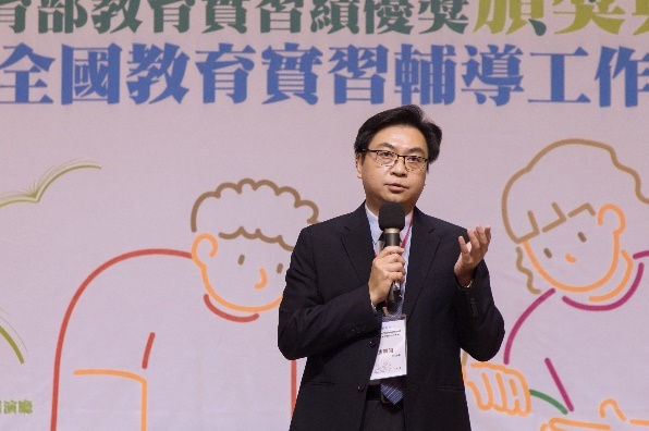 教育部廖興國主任秘書於開幕式致詞。