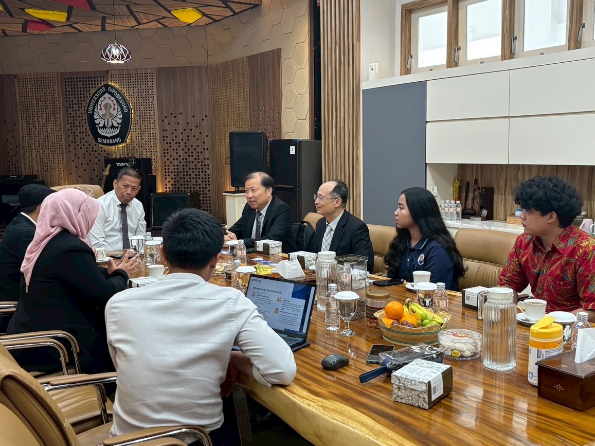 李國際長一行與UNDIP針對未來深化合作廣泛交換意見。The NCUE delegation exchanged views with UNDIP on deepening future cooperation.