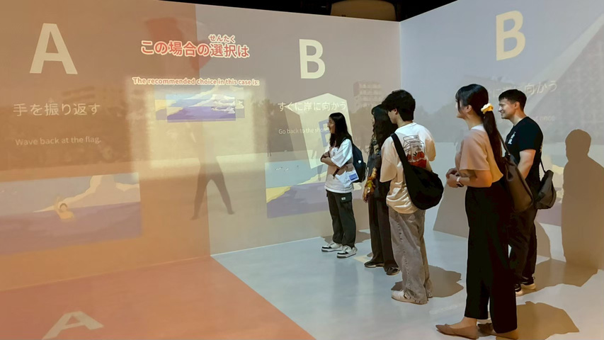 實習生參訪「阪神・淡路大震災紀念館」。