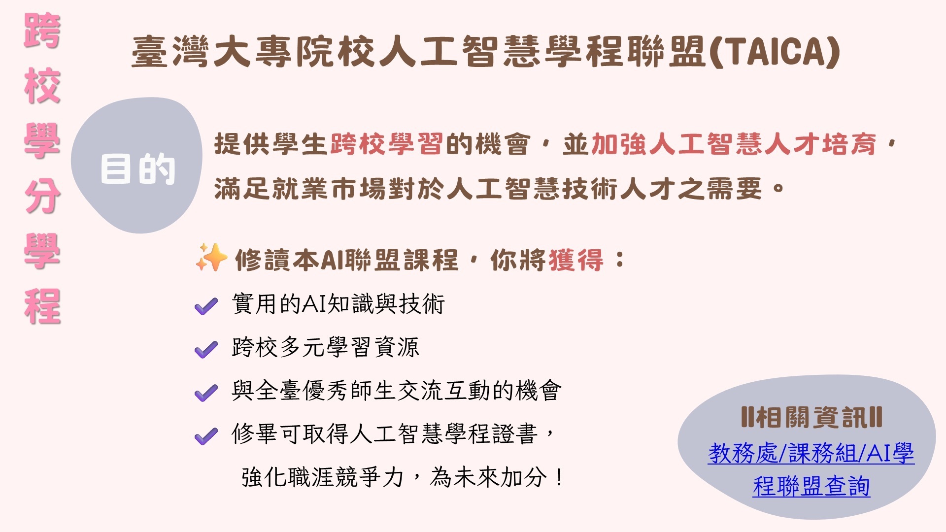 AI學程聯盟(TAICA）