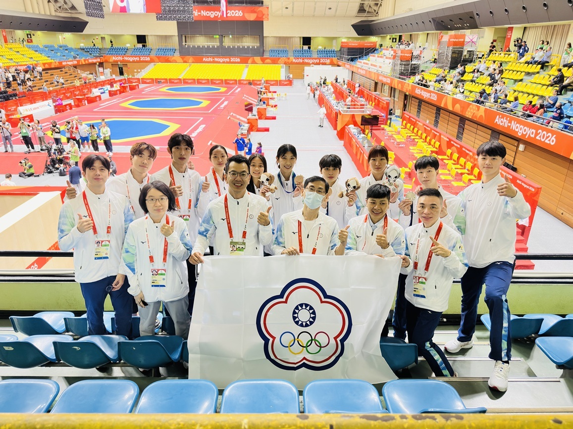 本校運動學系跆拳道運動代表隊勇奪「2026年第20屆愛知·名古屋亞洲運動會」1銀2銅佳績